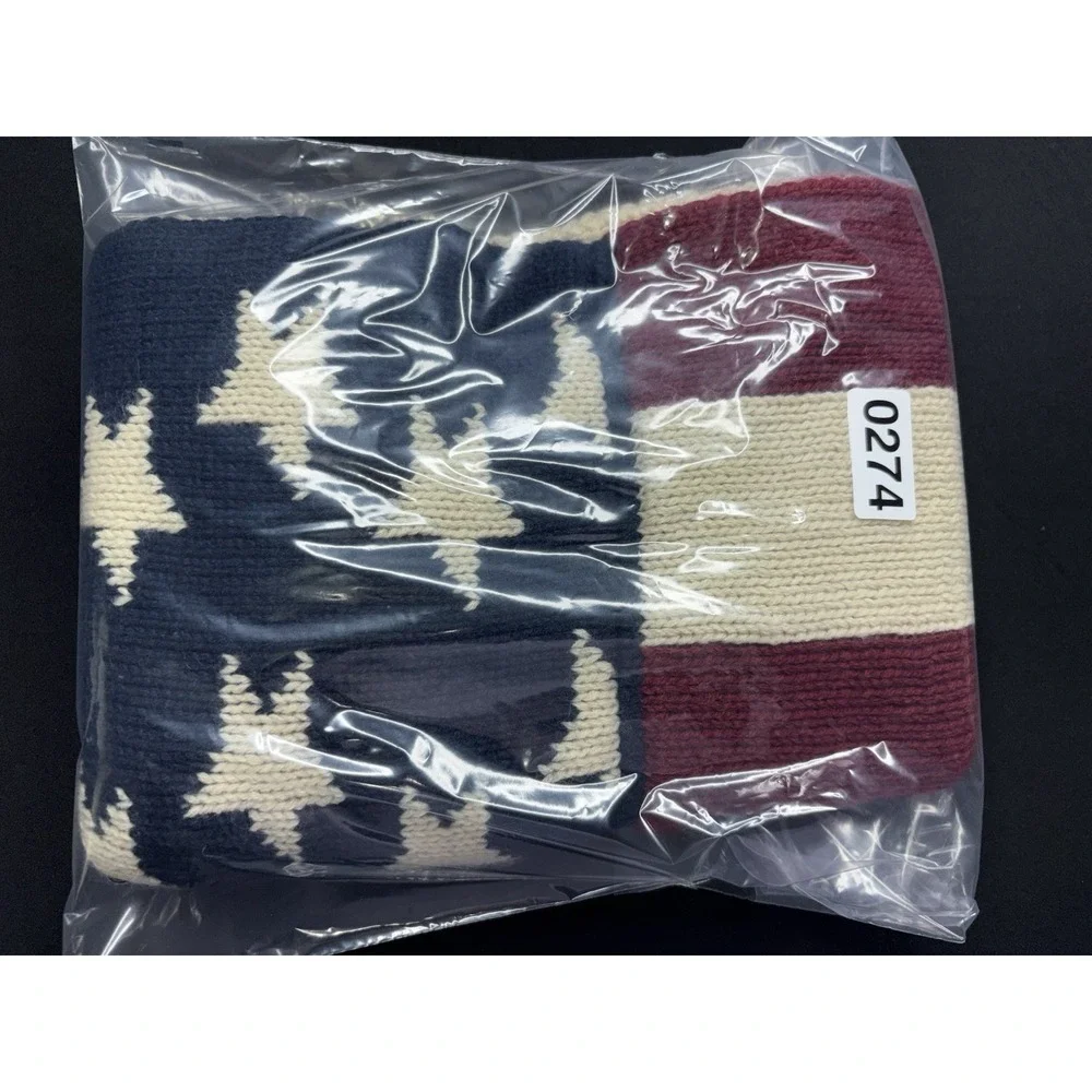 American Flag Infinity Scarf Unisex One Size Knit Stars & Stripes Winter 24